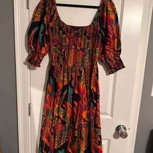 House of Harlow 1960 Multicolor Long Sleeve Dress